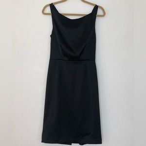 NWT Sara Berman London Black Cowl Back Pencil Dress in Size S